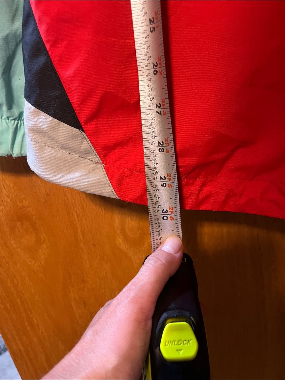 Volcom Colorblock Ski Jacket in Red, Mint & Gray - Picture 12 of 14